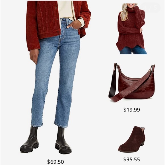 SOLD Maroon Turtleneck Chunky Pullover Sweater - Picture 10 of 12